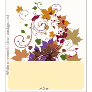 Autumn Leaves Custom MD 67 Wine Labels Set of 30
