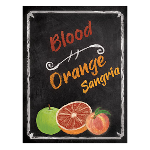 Blood Orange Sangria Wine Label