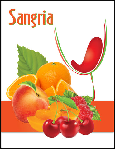 Sangria Wine Label
