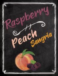Raspberry Peach Wine Label